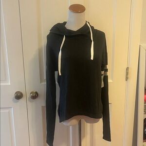 NWT Women's Black Hoodie Top